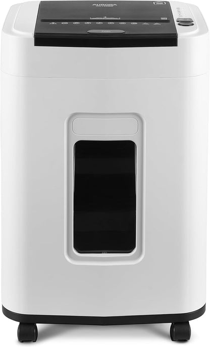Aurora High Security 150-Sheet Auto Feed Micro-Cut Paper and Credit Card Shredder with 6.3 Gallon Pullout Basket / 60 Minutes/Security Level P-4