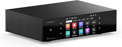 Eversolo T8 Music Streamer Transport with Remote | Dual Femtosecond Clocks, Fully Electrical Isolation Output & Stream Tidal, Qobuz and More | IIS, Coaxial, AES/EBU, USB Audio, and Optical Output