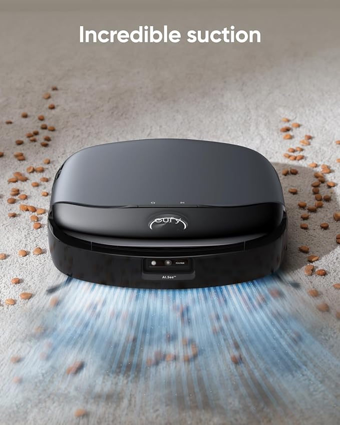 eufy S1 with All-in-One Station, HydroJet System with Roller Mop, Robot Vacuum and Mop Combo, Incredible Suction, Obstacle Avoidance, Multi-Level Mapping, Mop Auto-Retraction, Perfect for Pet Hair