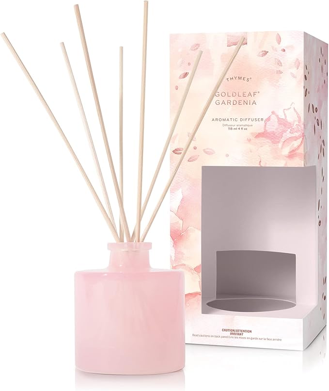 Thymes Petite Diffuser - 4 Fl Oz - Goldleaf Gardenia