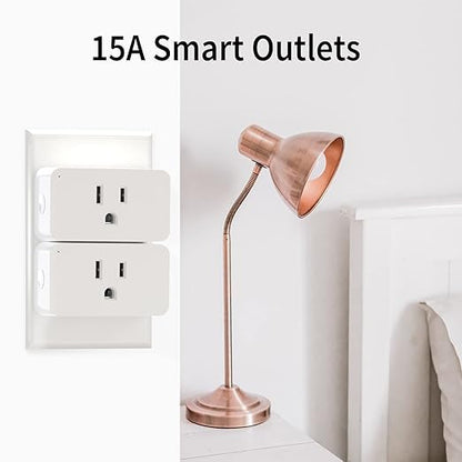 Minoston Z-Wave Plug, 800 Smart Plug, Built-in Repeater Range Extender, 1300FT LR Range, Z-Wave Hub Required, Zwave Outlet Compatible with SmartThings, Hubitat, Vera, ETL Listed (MP31Z)