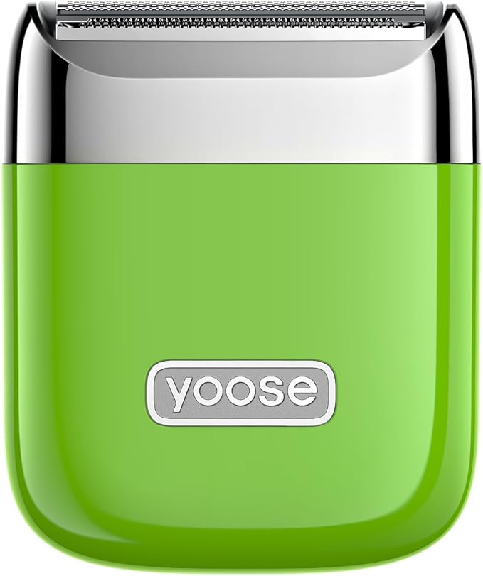 yoose Electric Razors for Women, IPX7 Alloy Body Bikini Trimmer for Women (USB-C, Trimmer Comb, Multi Shaving Modes), Portable Size, Cyber Green