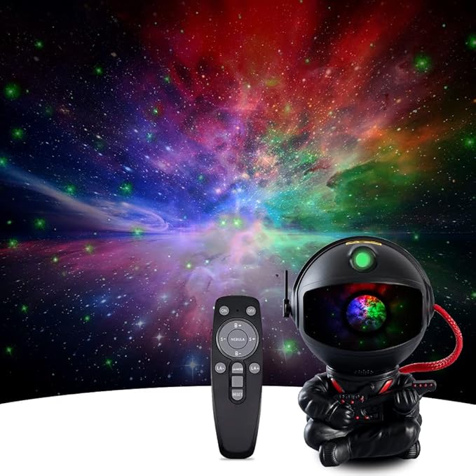SHJQJJLBCQ Galaxy Projector, Astronaut Star Projector, Kids Night Light for Bedroom, Adult Playroom,Ceiling, Room Decoration