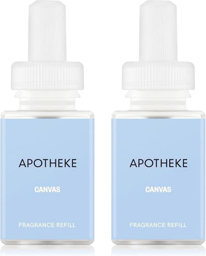 Pura Smart Home Plug-in Diffuser Refills by Apotheke, (Canvas, 2-Pack) - Pura Fragrance Refills - Long-Lasting Aromatherapy Air Freshener Fragrance Products with Perfume-Grade Essential Oils
