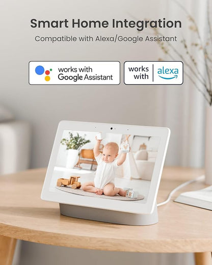 REOLINK E1 Pro(Black) 3K PT Wi-Fi Indoor Camera for Baby & Pet Monitoring, Auto Tracking, 5MP Night Vision Enhanced by F1.6 Aperture, Person/Pet/Baby Crying Detection, 2.4/5GHz Wi-Fi, Two-Way Audio