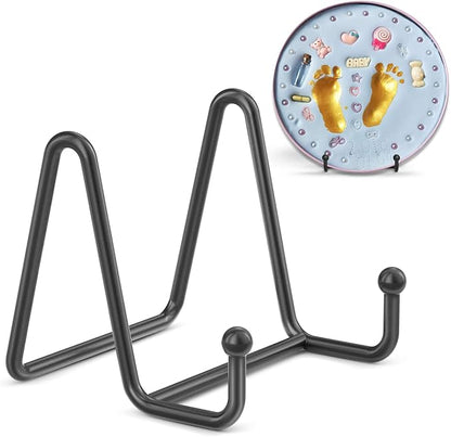 TR-LIFE 3 Pack 3 Inch Plate Stands for Display - Small Easel Holder Stand for Picture, Decorative Plate, Platter, Book, Photo