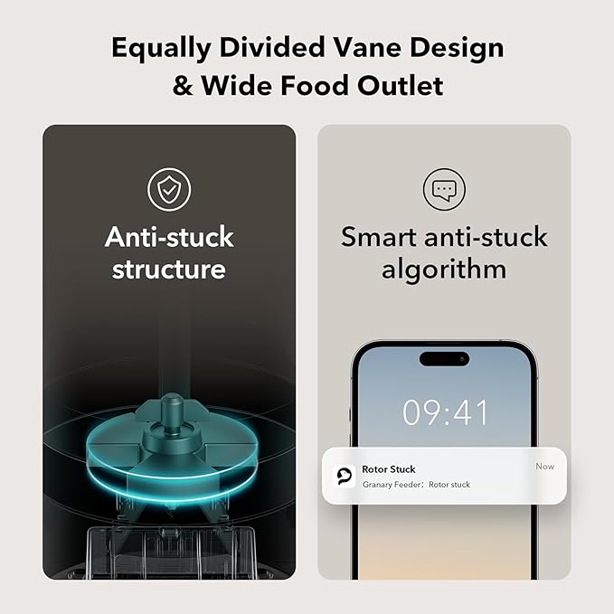 PETLIBRO Automatic Cat Feeder, 5G WiFi Automatic Dog Food Dispenser with Freshness Preservation, 5L Timed Pet Feeder with Low Food Sensor, Up to 10 Meals Per Day, Granary Black