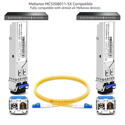 OPSTRAN 1000BASE-LX/LH SFP Optical Transceiver Module Compatible with Mellanox MC3208011-LX 1310nm 20km DOM Duplex LC SMF