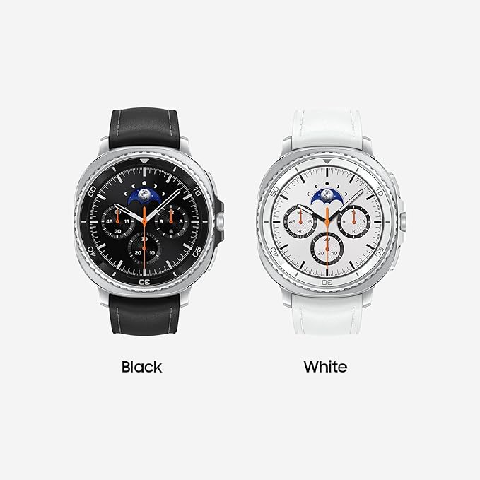 Samsung Galaxy Watch 8 Classic (2025) 46mm Bluetooth Smartwatch, Cushion Design, Rotating Bezel, Quick Button, Sleep Coaching, Running Coach, Energy Score, White [US Version, 2 Yr Warranty]