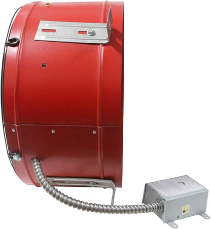 Maxx Air Professional Grade Gable Mount | Power Attic Ventilator, 2.6-Amp 60-Hz Motor and 14-Inch Blade | Quiet Home Attic Fan 1300 CFM | 1,850 SQ. FT. (Red)