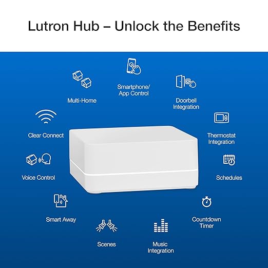 Lutron Diva Smart Dimmer Light Switch 3-Way Kit for Caseta Smart Lighting, w/Plate, Pico Remote, Wallmount Bracket, and Label Stickers, No Neutral Required, DVRF-PKG1D-WH