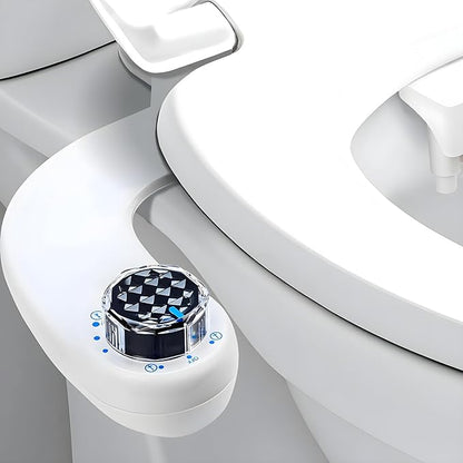 Bidet Attachment for Toilet Seat,Self-Cleaning Sprayer,Dual Nozzle Bidet with Adjustable Cold Water Pressure Control,Frontal & Rear Wash for the Elderly and Pregnant Women.Environmental Friendly Gift.