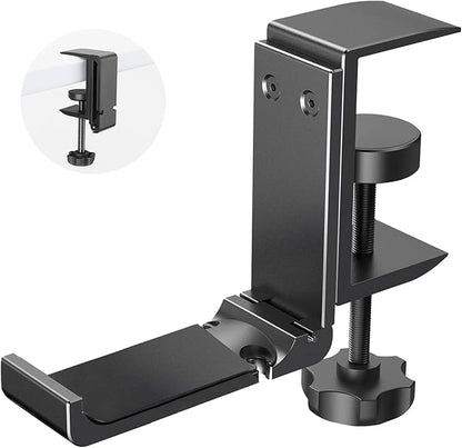 tempsnug Aluminum Headphone Stand Hanger Foldable with Cable Organizer Headset Holder, Non-Slip Desk Hook Space Save Universal Headphone Mount