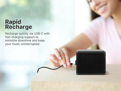 Emerson EAS-3006-BK Sound Blox – Wireless Magnetic Stackable Bluetooth Speakers, Instant Connect, Multi-Room Audio, USB-C Charging, Built-in Subwoofer