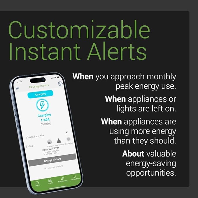 Emporia Vue 3 Home Energy Monitor - Smart Home Automation Module and Real Time Electricity Usage Monitor, Power Consumption Meter, Solar and Net Metering for UL Certified Safe Energy Monitoring