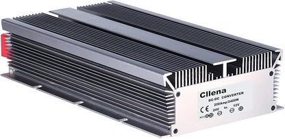 Cllena 24V to 12V Step Down Converter Voltage Regulator 200A 2400W Waterproof DC Buck Transformer Power Supply
