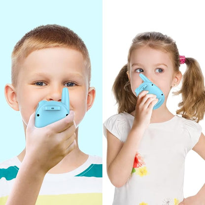 Qniglo Walkie Talkies for Kids Rechargeable 2 Pack,Christmas Birthday Gifts Toys for Age 3-12 Boys Girls, Long Range Kids Walkie-Talkie with FM Radio for Family Adventure Camping Hiking Spy Games