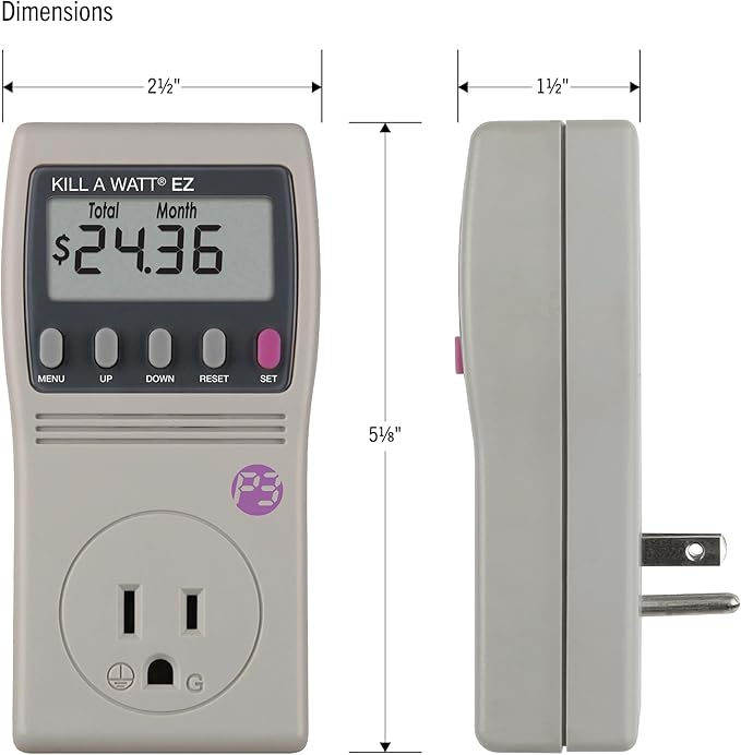 P3 International P4460 Kill A Watt EZ Electricity Usage Monitor , grey