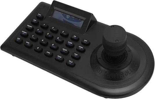 Yunseity PTZ Camera Joystick Controller, Dome IP PoE Camera Controller Keyboard with 3D Joystick, RS485 232, for PELCO D, for PELCO P, for Controlling 32 NVR DVRs 256 Ball Cameras (US Plug)