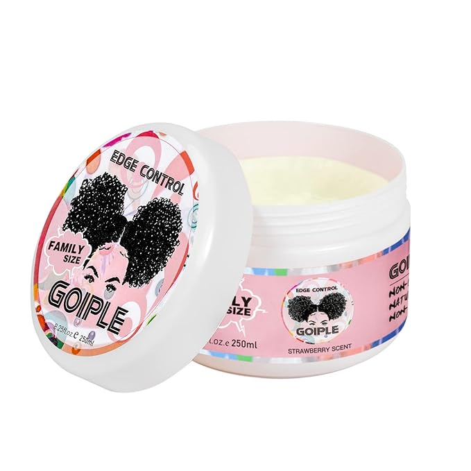 Goiple 8.25 OZ Edge Control Wax for Women, Non-greasy Edge Smoother, Hair Gel for All Hair Types, No Flaking, Extra Strong Hold Water-based Edge Stay Gel