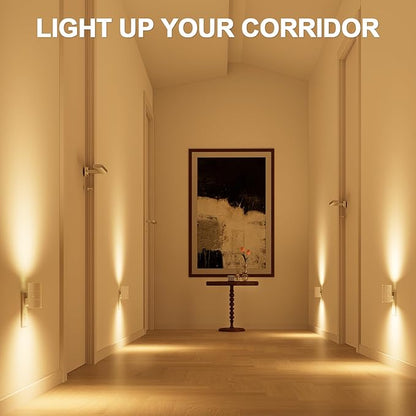 NIORSUN Night Lights Plug into Wall, Dimmable with 3 Color Modes & Auto On/Off Sensor, Ultra-Slim Nightlight for Hallway, Bathroom, Bedroom, Nursery, Kitchen (8 Pack, White)