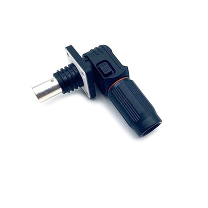 350A Battery Energy Storage Connector, 120mm² High Current Connectors IP67 Waterproof Crimping Wiring Power Adapter Quick Plug Terminal Right Angle Plug and Socket (1500V Black+Orange)
