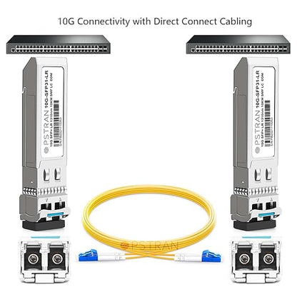 OPSTRAN 10GBASE-ER SFP+ Optical Transceiver Module Compatible with Intel E10GSFPLR 1550nm 40km DOM Duplex LC SMF