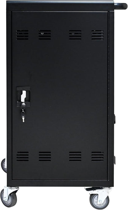 45 Device Mobile Charging Station for Laptops/Tablets/iPads/Chromebooks,45 Bay Lockable Charging Cabinet with Cable Management & Power Strip Included, Laptop & Tablet Storage Carts,Easy Assembly