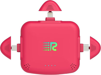 Rush Charge Universal COMET Portable Power Bank – 3200mah, 2.1A High-Speed Fast Charging - Apple Lightning, Type C, Micro-USB Charges 3 Devices at a Time Pre-Charged Compatible with iPhone 17 16 15 14