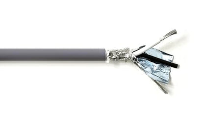 KWANGIL 2C 14AWG AMESB Shielded Cable Wire (UL2464) - Flexible Str TC, PVC Ins, OS+Drain+TC BRD, PVC JKT for CNC Machine, Stepper Motor, VFD Spindle (Gray 100FT)