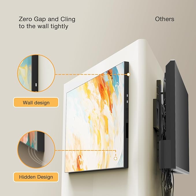 Canlarriz Digital Signage Display 43 inch Wall Mount Digital Menu Board for Restaurants and Stores Monitor 1000 nits Ultra-High Brightness 4KUHD Free Web Content Editor Android 4GB + 32GB