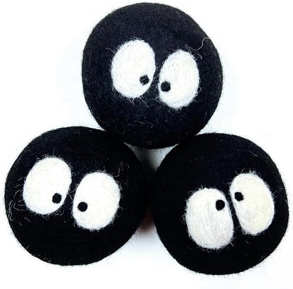 Friendsheep Wool Dryer Balls, Organic Reusable Fabric Softener Alternative for Laundry, Handmade, Fair Trade, Hypoallergenic, Eco-Friendly, Plastic-Free (3 Pack XL – Sprites)