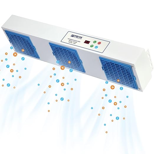 FEITA Ionizing Air Blower New Cleaning Type Anti Static Ionizer Fan ESD Ionizer Static Eliminator Anti-static Blower Suspended Multi-ESD Fan