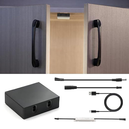 VST Motion Sensor Light Switch IR Sensor Switch, Wireless Door Activated Light Switch for Closet Light LED Strip Light and Under Cabinet Light with JST Male and Female Connector (DC 12V 3A)