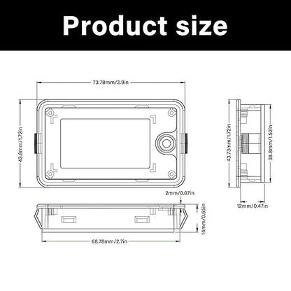 8-100V Battery Monitors Digital Capacity Tester Car Charging Levels Indicators Batteries Power Indicators Battery Capacity