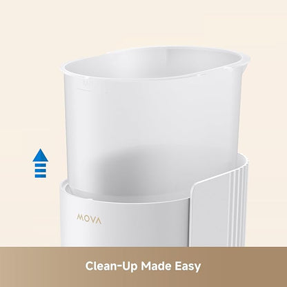 MOVA PF10 Pro Automatic Cat Feeder, 3.4L Cat Food Dispenser with Stainless Steel Weighing Bowl, APP Control Remote Feeding, Detachable for Easy Clean, Dual Power Supply Pet Feeder for Cats Dogs