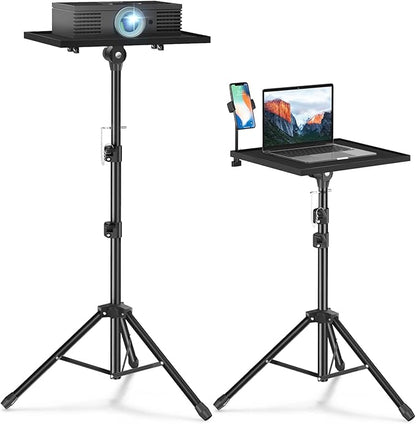 Facilife Projector Stand Tripod - Laptop Tripod Projector Stand Adjustable Height 22 to 47 Inch, Projector Tripod Stand, Tripod for Porjector, Projector Stand for Outdoor Movies