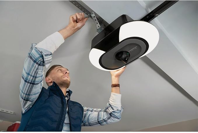 Chamberlain B6753T Smart Garage Door Opener, Video Streaming & Advanced Corner LED Lighting-myQ Smartphone Controlled-Ultra Quiet, Strong Belt Drive & MAX Lifting Power
