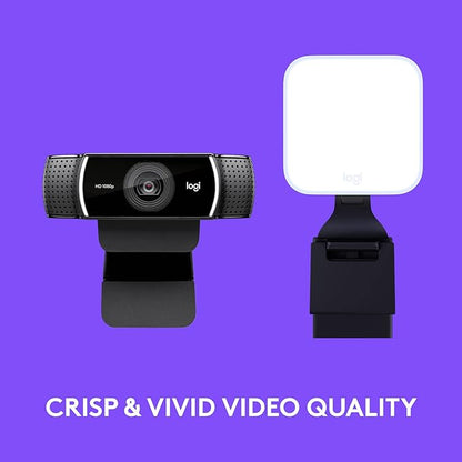 Logitech C922x Pro for Creators Litra Glow - The Ultimate Solution for a Professional Look During Video-Calls