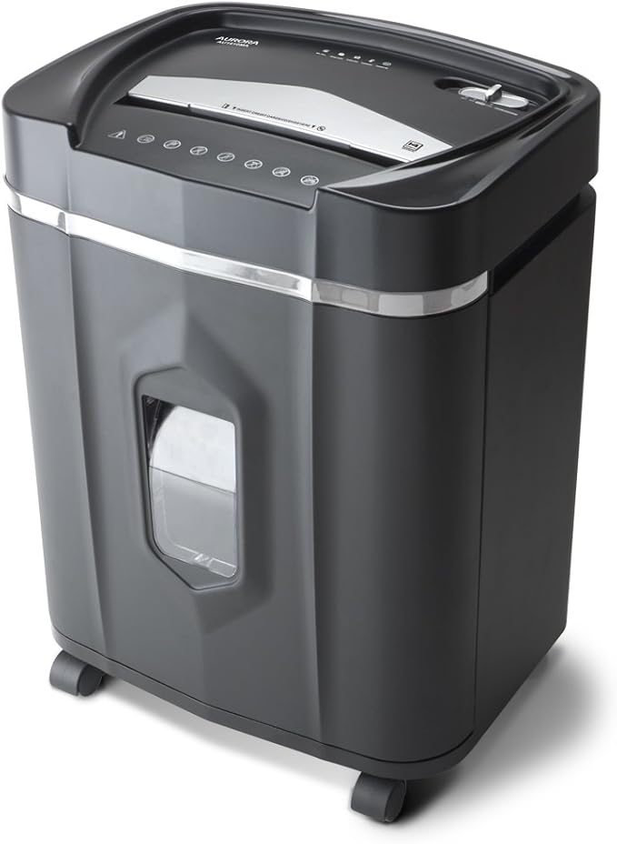 Aurora Professional Grade High Security 14-Sheet Micro-Cut Paper/CD and Credit Card/ 30 Minutes Continuous Run Time Shredder