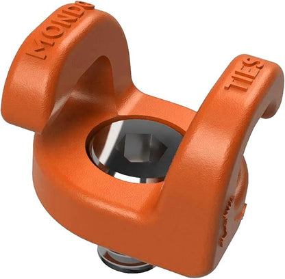 KONDOR BLUE x Armando Ferreira | MondoTies Cable Management Clips for Cameras | Cable Organization, 1/4"-20 Mounted, Holds 2-3 Cables, & Supports up to 20lbs of Force (10-Pack) | Orange