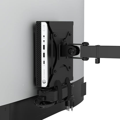HumanCentric VESA Mount Compatible with HP Desktop Mini, HP ProDesk Mini, HP EliteDesk Mini, Replaces Dual VESA Sleeve for Mini Desktops v3, Mount on an Arm, Under Desk or Wall, 75x75mm, 100x100mm