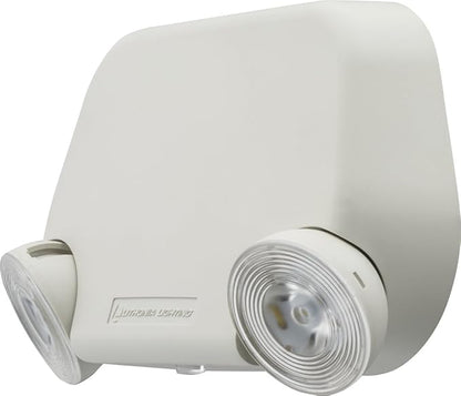 Lithonia Lighting Basics Low Profile Emergency Light, LED Emergency Lights for Business, Ceiling or Wall mount, White Thermoplastic, 120/277V Dual Voltage, Remote Capacity (EU2L REM M12)