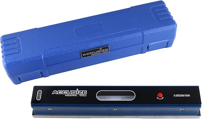 Accusize Industrial Tools 12 inch Master Precision Level in Fitted Box, Accuracy 0.0002'' /10'', S908-C687