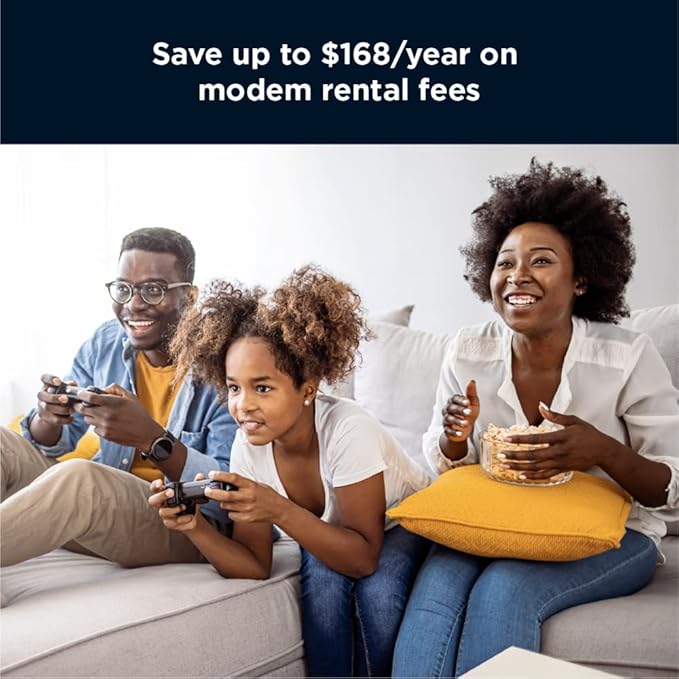 Motorola MG8702 | DOCSIS 3.1 Cable Modem + Wi-Fi Router (High Speed Combo) with Intelligent Power Boost | AC3200 Wi-Fi Speed | Approved for Comcast Xfinity, Cox, and Charter Spectrum