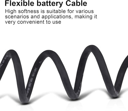 Shirbly 2/0 Gauge Battery Cable,30FT Black 2/0 AWG Pure Copper Wire Welding Cable, for Automotive, Battery, Solar and Generator, Standard USA OFC Wire