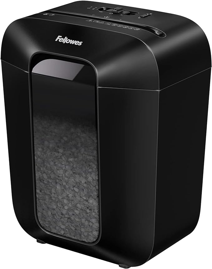 Fellowes LX41-DB 8-Sheet Micro-Cut Paper Shredder for Home Office