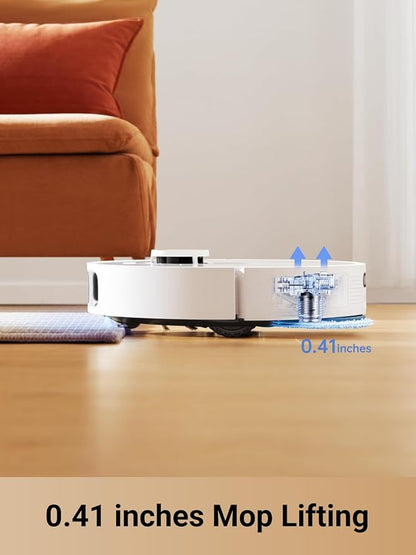 DREAME L10s Pro Ultra Heat Robot Vacuum and Mop Combo, Mop Extend, 7000Pa Suction, Auto Robot Care and Maintenance, 136°F Hot Water Mop Self-Cleaning, Obstacle Avoidance, Ideal for Hair, Carpets