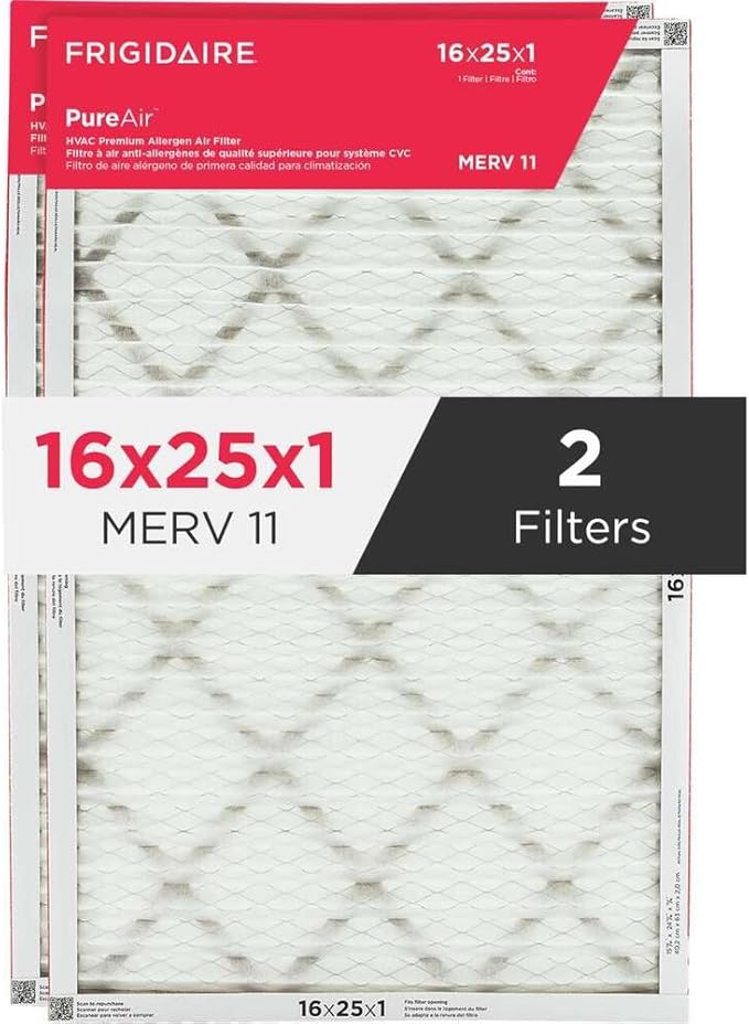 Frigidaire PureAir® 16" x 25" x 1" MERV 11 Air Filter - 2 Pack