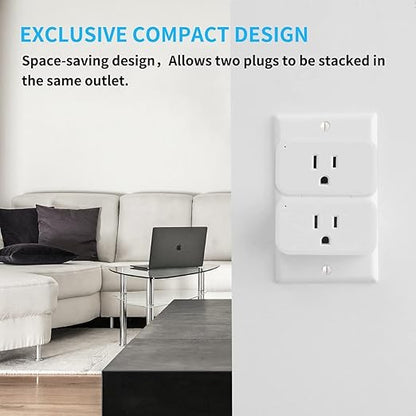THIRDREALITY Smart Plug 4 Pack, 15A Smart Outlet with Timer Function, Zigbee Repeater, ETL Certified, Requires ZigBee Hub, No Power Meter